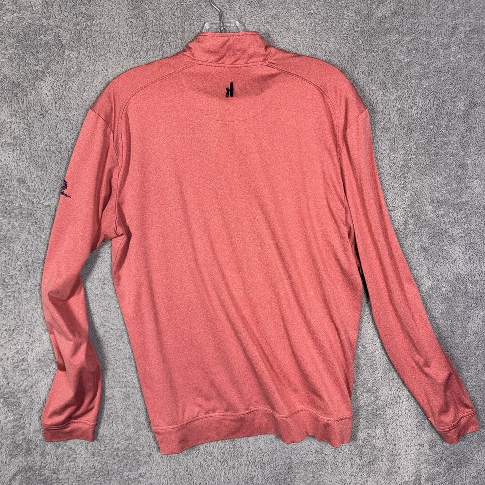 Johnnie-O Jacket Men M Randall Heathered Cardinal Prep-formance 1/4 Zip Pullover - Picture 2 of 12